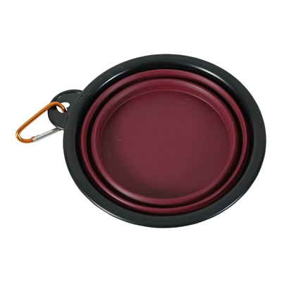 Zolux Bvk Voerbak Opvouwbaar Siliconen Rood 17 Cm 1 Ltr