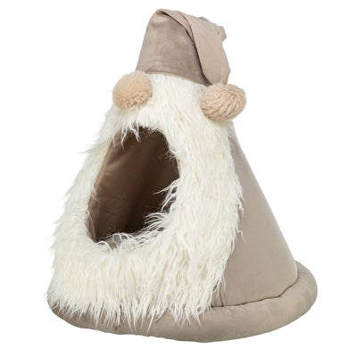 Trixie Xmas Tent Kabouter Velvet Look Beige 45X45X47 Cm