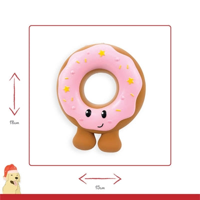 Happy Pet Festive Donut Latex Roze 18X15X5 Cm