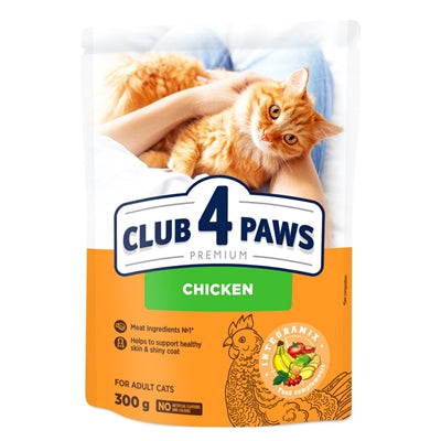 Club 4 Paws Premium Kat Adult Kip 300 Gr