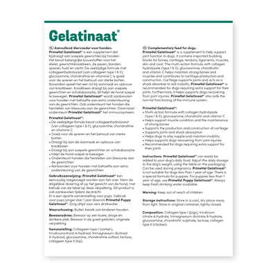 Primeval Gelatinaat Hond