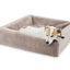 Bia Bed Fleece Hoes Hondenmand Taupe