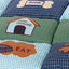 Trixie Hondenkussen Patchwork Blauw / Groen