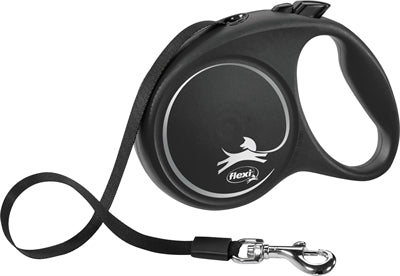 Flexi Rollijn Black Design Tape Zwart