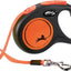 Flexi Rollijn New Classic Neon Tape Zwart / Oranje