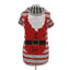 Croci T-Shirt Hond Little Santa Gestreept Grijs / Rood 25 Cm