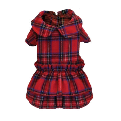 Croci Kerstjurk Schotse Ruit Rood 35 Cm