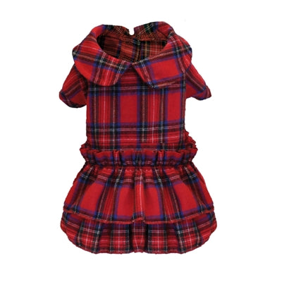 Croci Kerstjurk Schotse Ruit Rood 35 Cm