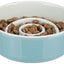 Trixie Voerbak Slowfeeding Keramiek Grijs / Blauw