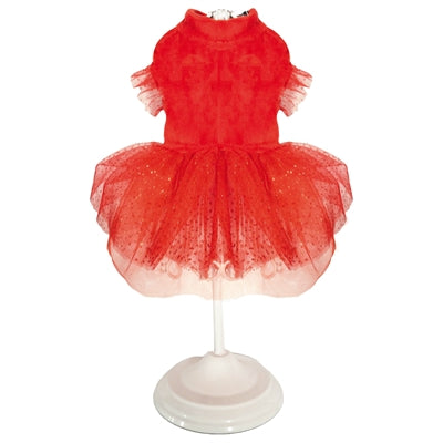 Croci Honden Jurk Xmas Sparkling Rood 30 Cm