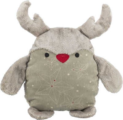 Trixie Hert Zonder Geluid Stof / Pluche Grijs 30 Cm