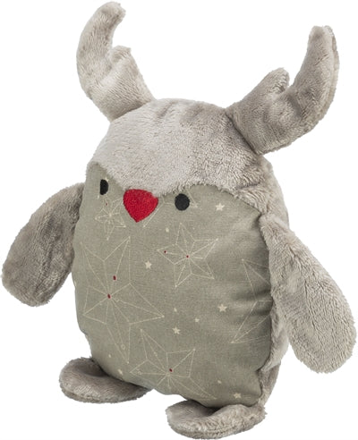 Trixie Hert Zonder Geluid Stof / Pluche Grijs 30 Cm