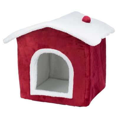 Trixie Kattenmand Huis Rood / Wit 35X38X45 Cm