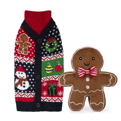 Cupid & Comet Christmas Eve Gift Pack Met Trui / Speeltje / Snacks 43 Cm