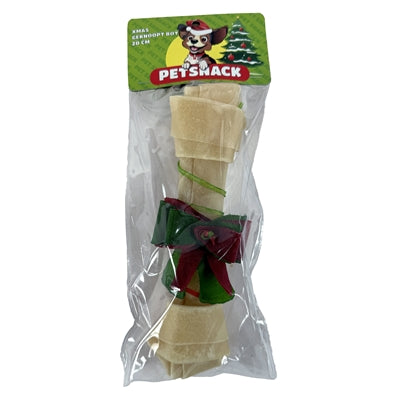 Petsnack Xmas Bot Geknoopt Naturel 8 Inch 20,5 Cm