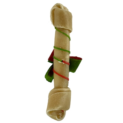 Petsnack Xmas Bot Geknoopt Naturel 8 Inch 20,5 Cm