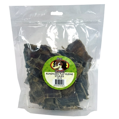 Petsnack Rundvlees Plat Kleine Stukjes
