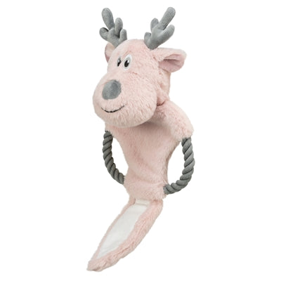 Trixie Xmas Rendier Met Touw Pluche / Katoen Roze 47 Cm