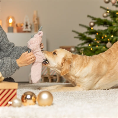 Trixie Xmas Rendier Met Touw Pluche / Katoen Roze 47 Cm