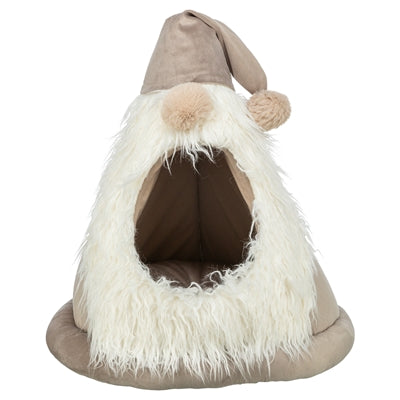 Trixie Xmas Tent Kabouter Velvet Look Beige 45X45X47 Cm