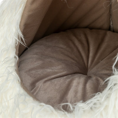Trixie Xmas Tent Kabouter Velvet Look Beige 45X45X47 Cm