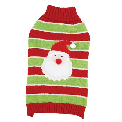 Happy Pet Hondentrui Kerstman Gestreept Rood / Groen Ruglengte 30 Cm