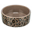 Trixie Voerbak / Drinkbak Leo Kat Keramiek Panterprint Assorti