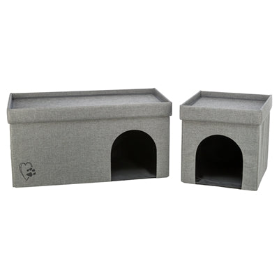 Trixie Kattenmand / Kattenhuis Kimy Soft 2 Verdiepingen Lichtgrijs