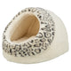 Trixie Kattenmand Iglo Leo  Soft Pluche Creme / Panterprint