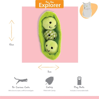 Happy Pet Tabby Patch Erwten Met Catnip