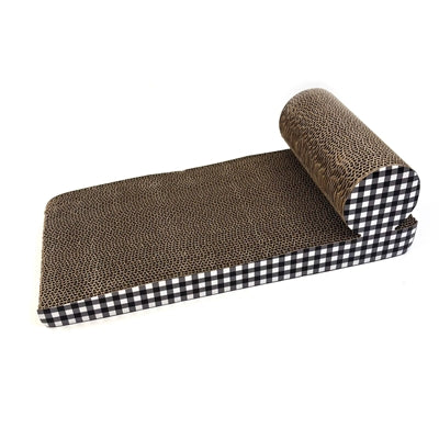 Happy Pet Tabby Patch Krabmat Chaise Lounge Karton