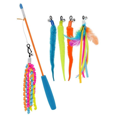 Happy Pet Tabby Patch Kattenhengel Met 5 Speeltjes