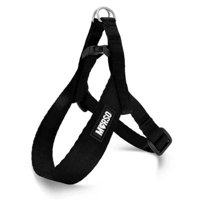 Morso Mini Hondentuig Verstelbaar Gerecycle Zwart 29-38X2,5 Cm