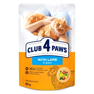 Club 4 Paws Premium Adult Lamb In Gravy Pouch