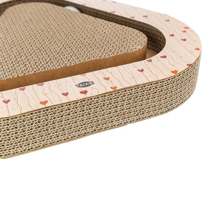 Trixie Krabplank Hartjes Met Ballen Driehoekig Karton Abrikoos