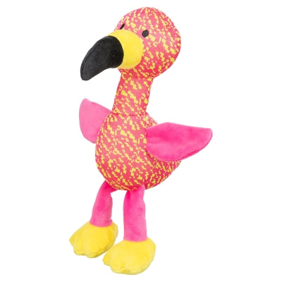 Trixie Flamingo Stof Roze / Geel 32X12X11 Cm