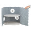 Trixie Speelbox Mara Ovaal Vilt Zand / Grijs 66X46X62 Cm