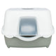 Trixie Kattenbak Davio Top Outdoor Met Kap Grijs / Wit