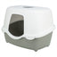 Trixie Kattenbak Davio Top Outdoor Met Kap Grijs / Wit