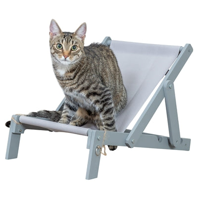 Trixie Strandstoel Hout Grijs