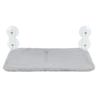 Trixie Hangmat Voor Aan Raam Opvouwbaar Pluche / Mesh Wit / Grijs