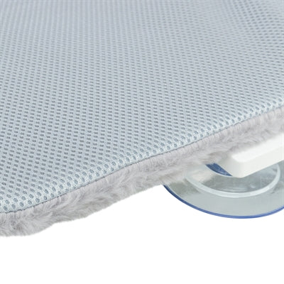 Trixie Hangmat Voor Aan Raam Opvouwbaar Pluche / Mesh Wit / Grijs