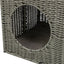 Trixie Kattenmand Amalia Hoekig Polyrattan Grijs