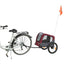 Trixie Hondenfietskar Grijs / Rood 61/125X56X64 Cm