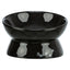 Trixie Voerbak / Drinkbak Dogs Keramiek Verhoogd Zwart 17X17X13,5 Cm