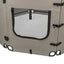 Trixie Campinghek Opvouwbaar Ren 8 Elementen Grijs / Zwart 59X78 Cm