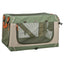 Trixie Kennel Comfy Bench Stof / Reismand Olijfgroen / Beige 47,5X70X44,5 Cm