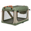 Trixie Kennel Comfy Bench Stof / Reismand Olijfgroen / Beige 47,5X70X44,5 Cm