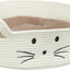 Trixie Kattenmand Rond Wit / Lichtbruin 45X45 Cm