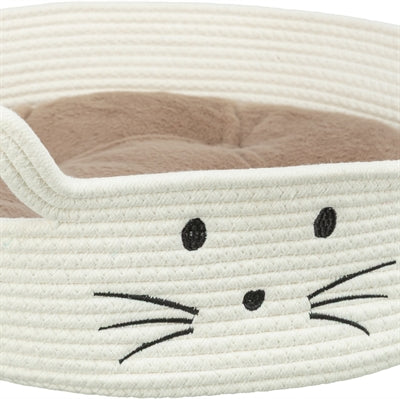 Trixie Kattenmand Rond Wit / Lichtbruin 45X45 Cm